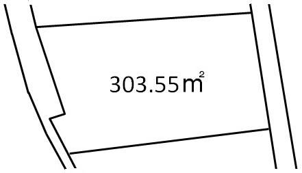 Compartment figure. Land price 9.5 million yen, Land area 303.55 sq m