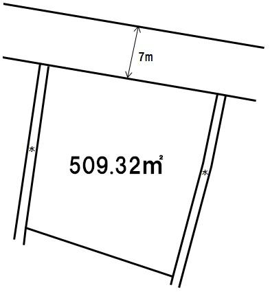Compartment figure. Land price 23,110,000 yen, Land area 509.32 sq m