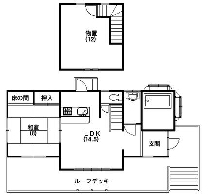 Floor plan. 23 million yen, 1LDK + S (storeroom), Land area 679.19 sq m , Building area 77.84 sq m