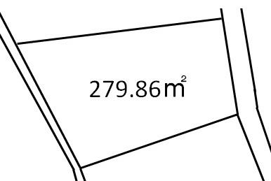 Compartment figure. Land price 9 million yen, Land area 279.86 sq m