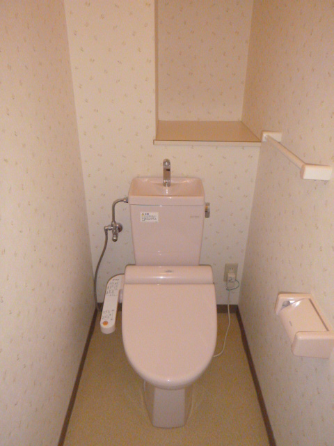 Toilet. There Washlet