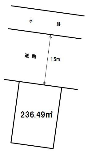 Compartment figure. Land price 8.6 million yen, Land area 236.49 sq m