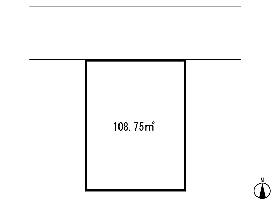 Compartment figure. Land price 6.24 million yen, Land area 108.75 sq m