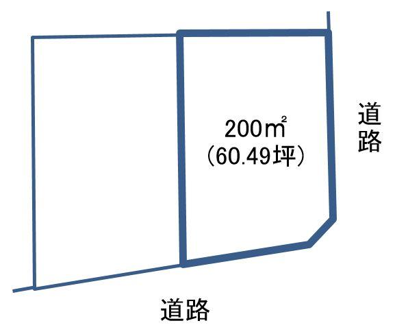 Compartment figure. Land price 10,890,000 yen, Land area 200 sq m