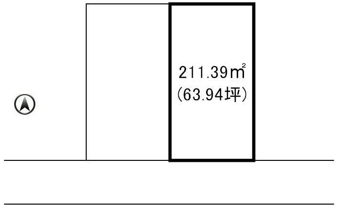 Compartment figure. Land price 12.8 million yen, Land area 211.39 sq m compartment view