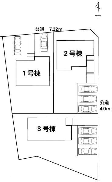 The entire compartment Figure.  [1 Building] 68.1 square meters (contract settled)  [Building 2] 68.45 square meters (in the negotiations)  [Building 3] 78.87 square meters