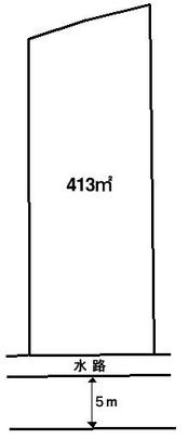 Compartment figure. Land price 10,620,000 yen, Land area 413 sq m