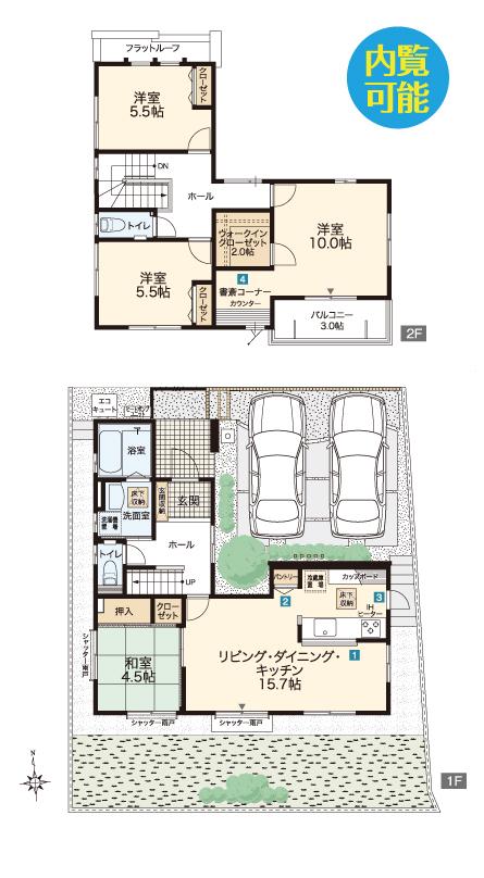 Floor plan. 28.6 million yen, 4LDK, Land area 144.08 sq m , Building area 104.33 sq m