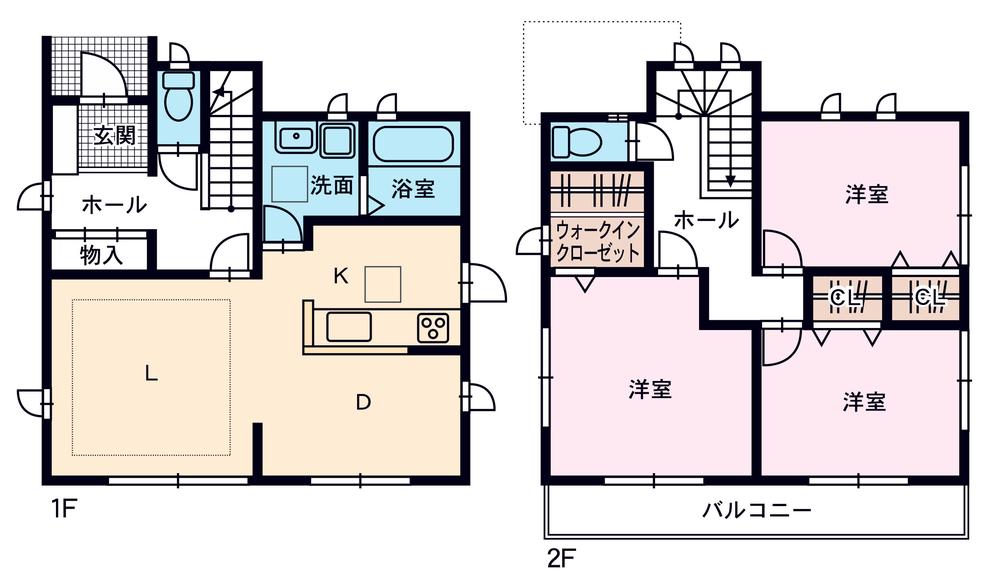 Floor plan. 21,800,000 yen, 3LDK, Land area 127.32 sq m , Building area 96.59 sq m