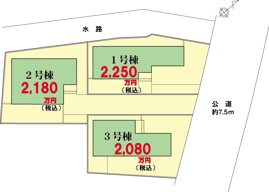 Compartment figure. 22.5 million yen, 4LDK, Land area 130.2 sq m , Building area 93.56 sq m
