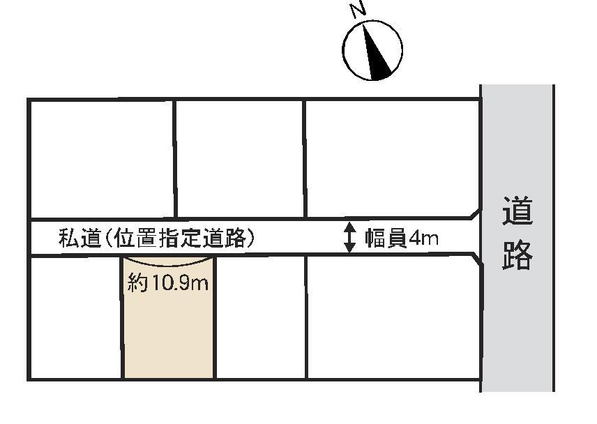 Compartment figure. Land price 8.7 million yen, Land area 179.63 sq m compartment view