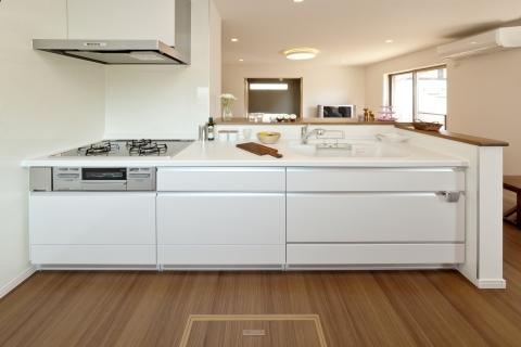 Kitchen. Cozy living space with a face-to-face kitchen