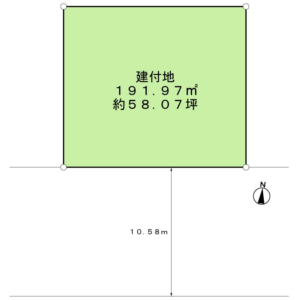 Compartment figure. Land price 7.5 million yen, Land area 191.97 sq m