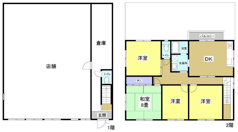 Floor plan. 26,300,000 yen, 4DK, Land area 224.23 sq m , Building area 241.43 sq m