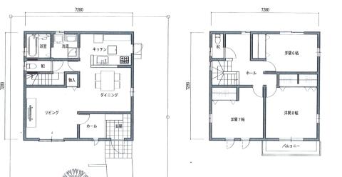 Floor plan. 33,900,000 yen, 3LDK, Land area 165.29 sq m , Building area 109.29 sq m simple floor plan, Space family conversation is lively. 
