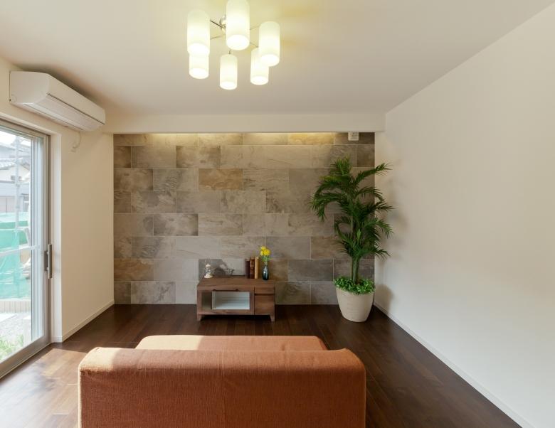 Living. Warm living family members gather. 