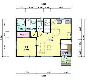Floor plan. 19,800,000 yen, 4LDK, Land area 120.3 sq m , Building area 88 sq m 1 floor plan view