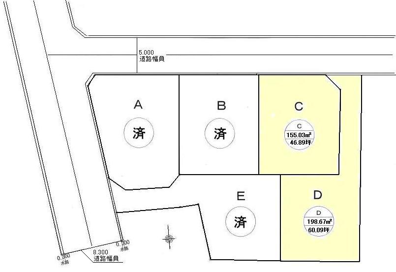 Compartment figure. Land price 15,022,000 yen, Land area 198.67 sq m