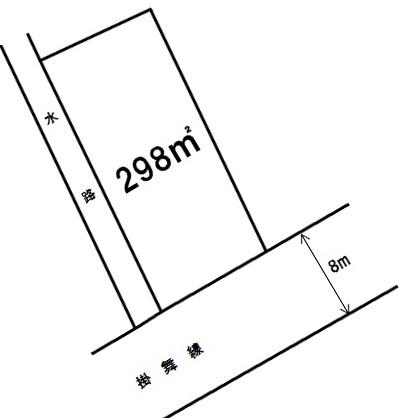 Compartment figure. Land price 12,620,000 yen, Land area 298 sq m