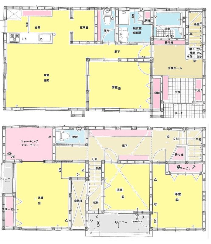 Floor plan. 39,150,000 yen, 4LDK + 3S (storeroom), Land area 241.32 sq m , Building area 122.8 sq m