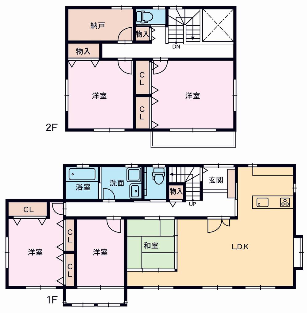 Floor plan. 32,800,000 yen, 5LDK + S (storeroom), Land area 518.79 sq m , Building area 179.39 sq m