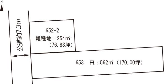 Compartment figure. Land price 14,810,000 yen, Land area 816 sq m