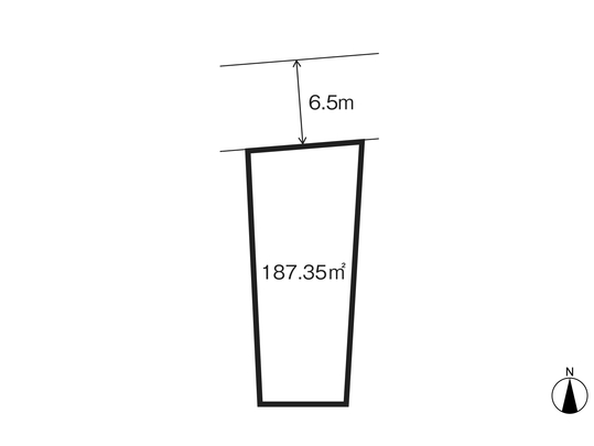 Compartment figure. Land price 15,017,000 yen, Land area 187.35 sq m