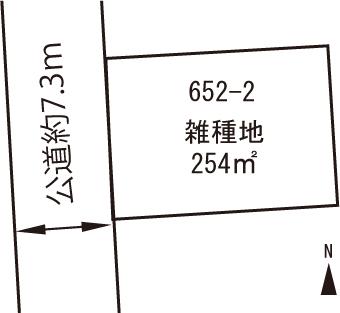Compartment figure. Land price 4.6 million yen, Land area 254 sq m