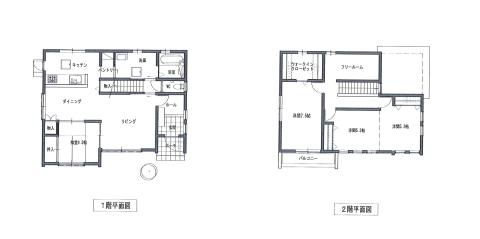Floor plan. 32,300,000 yen, 3LDK, Land area 264 sq m , A free room of the storage lot in the building area 115.09 sq m 2 floor ・  ・  ・ 