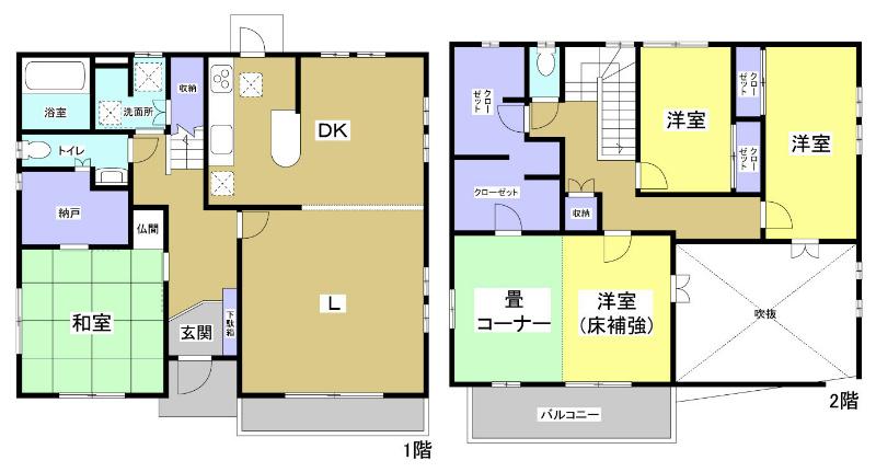 Floor plan. 42 million yen, 4LDK+S, Land area 171.59 sq m , Building area 147.18 sq m
