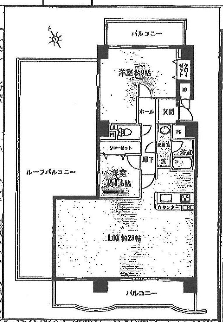 Floor plan. 2LDK, Price 19,800,000 yen, Occupied area 86.57 sq m