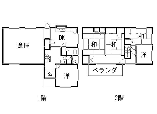 Floor plan. 39,800,000 yen, 5LDK + S (storeroom), Land area 292.21 sq m , Building area 157.33 sq m