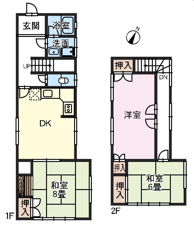 Floor plan. 10 million yen, 4DK, Land area 102.13 sq m , Building area 85.28 sq m