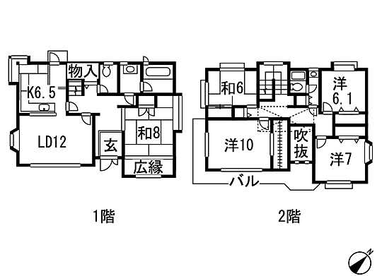 Floor plan. 57 million yen, 5LDK, Land area 447.82 sq m , Building area 166.44 sq m