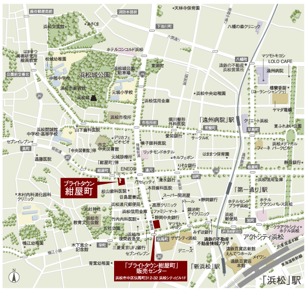 Surrounding environment. local ・ Sales center guide map