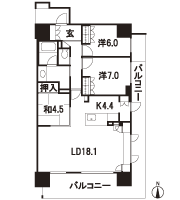 Floor: 3LDK, occupied area: 91.39 sq m, Price: 35.2 million yen