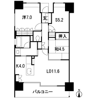 Floor: 2LDK + S ・ 3LDK, occupied area: 72.26 sq m, Price: 30.7 million yen