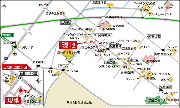 Local guide map.  ※ Near the guide map
