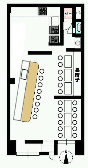 Floor plan. 1K, Price 15.8 million yen, Footprint 63.4 sq m