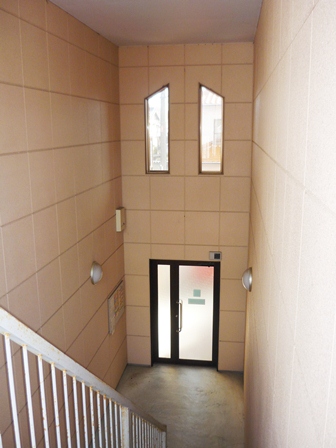 Entrance. Entrance inside has become a stairwell