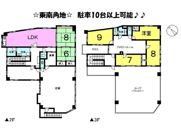 Floor plan. 45 million yen, 6LDK, Land area 282.12 sq m , Building area 321.01 sq m