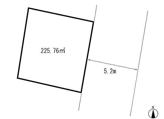 Compartment figure. Land price 19,120,000 yen, Land area 225.76 sq m