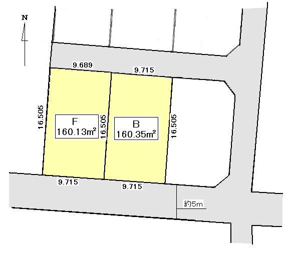 Compartment figure. Land price 15,320,000 yen, Land area 160.35 sq m