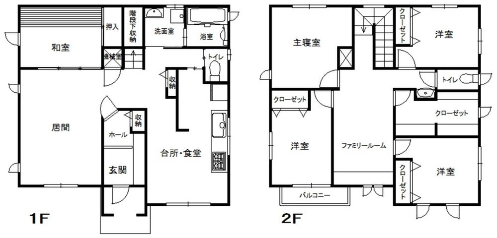 Floor plan. 35.4 million yen, 5LDK + S (storeroom), Land area 178.56 sq m , Building area 139.12 sq m
