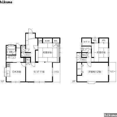 Floor plan. 18.9 million yen, 3LDK, Land area 186.12 sq m , Building area 104.75 sq m