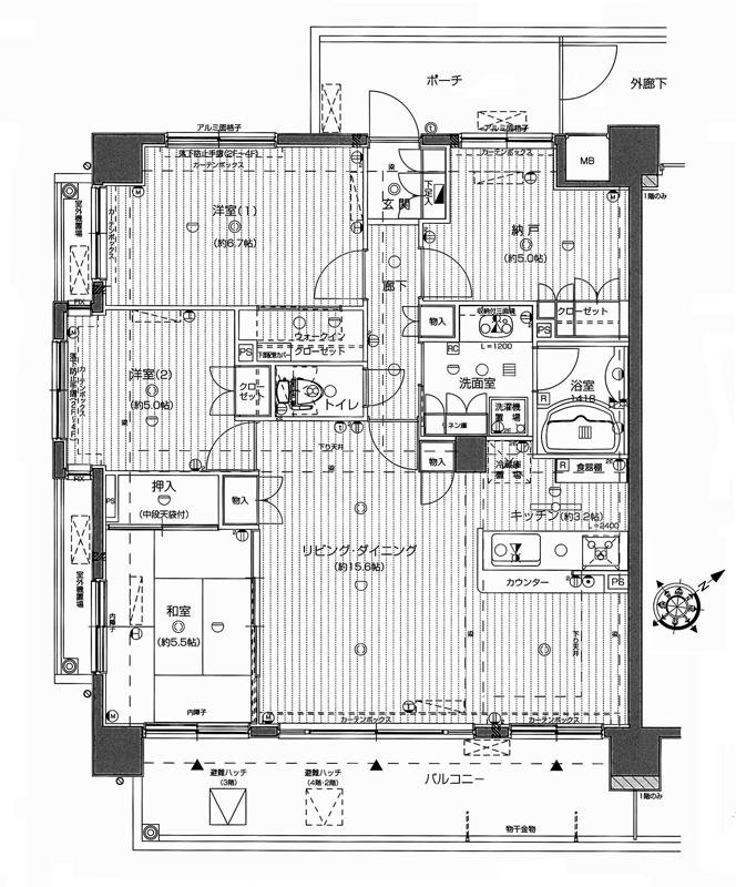Floor plan. 3LDK + S (storeroom), Price 17,900,000 yen, Occupied area 88.56 sq m , Balcony area 15.67 sq m