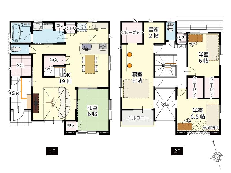 Floor plan. (B No. land), Price 43 million yen, 4LDK, Land area 241.75 sq m , Building area 128.35 sq m