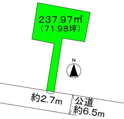 Compartment figure. Land price 17 million yen, Land area 237.97 sq m