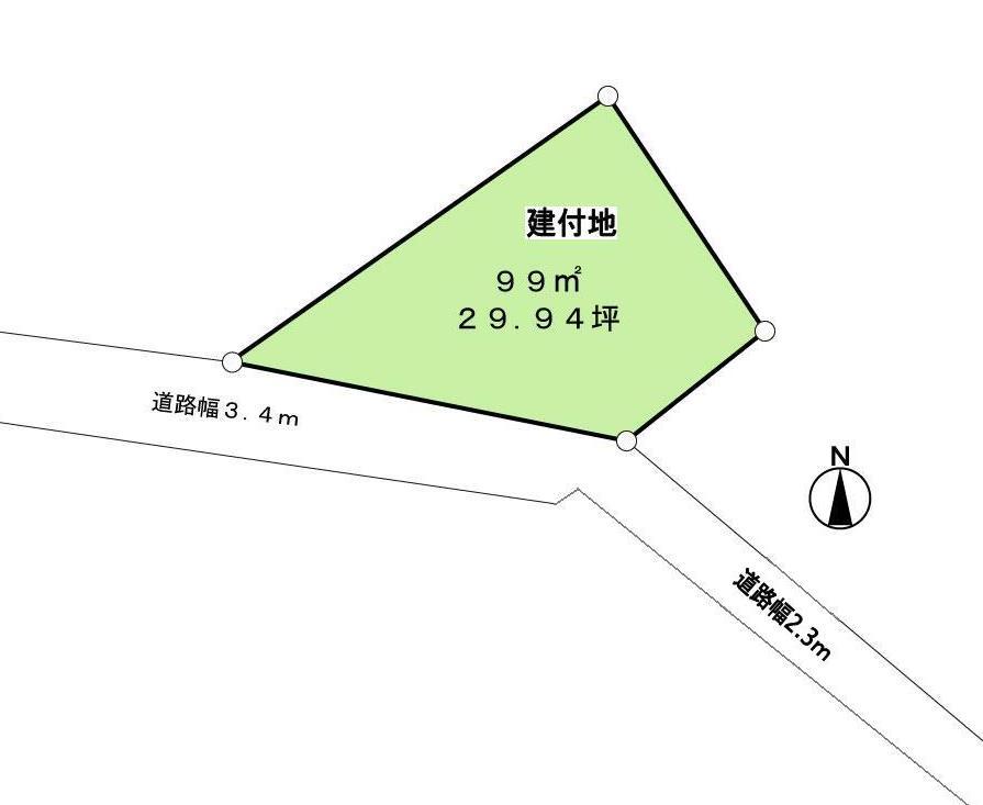 Compartment figure. Land price 5 million yen, Land area 99 sq m