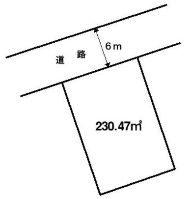 Compartment figure. Land price 12.5 million yen, Land area 230.47 sq m